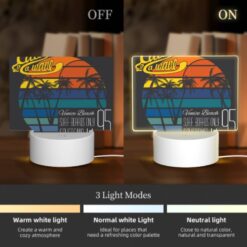Rectangular Acrylic Night Light, A Surfboard Rental Advertisement For Venice Beach -Nuas Diy Shop 82cf78d1d6c36677d7422d19e4f9bb7d43a6a06d