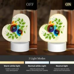 Love Acrylic Night Light, A Colorful Flower Arrangement With Green Leaves. -Nuas Diy Shop 82d18c6632bee2b1df9065f443e8d06e857a72ff