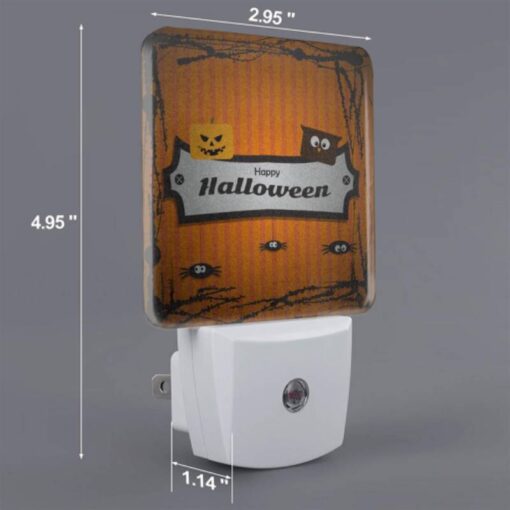 Night Light Set Of 2, A Sign That Says Happy Halloween. -Nuas Diy Shop 82ec18c7746defb83230cb21fd111ec4de3685bc