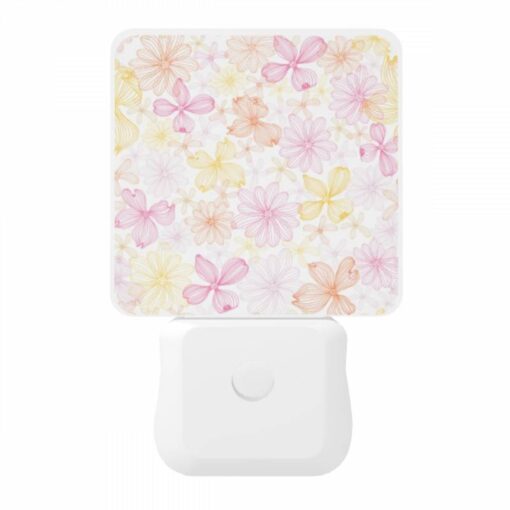 Night Light, A Pink And Yellow Flower Pattern. -Nuas Diy Shop 82f2b4bbfa616a9344646d4a1ec9e07c2eadea5e