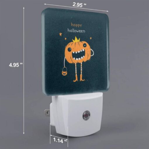 Night Light Set Of 2, A Cartoon Pumpkin With A Crown On Its Head And A Smile On Its Face. -Nuas Diy Shop 833b72d683be139127bcb553807aac9d358e5b3e