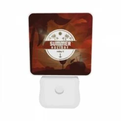 Night Light Set Of 2, A Poster Advertising Summer Holidays. -Nuas Diy Shop 8345a60ebd3e810c1e8586934a91978c75c36f81