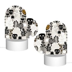 Love Acrylic Night Light, A Pattern Of Skulls And Flowers. -Nuas Diy Shop 83f8841dcd37e00b52a3a81e65227e5e78181e68