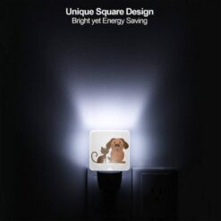 Night Light Set Of 2, A Cat And A Dog Are Sitting Next To Each Other. -Nuas Diy Shop 84885cd7b31aaede2fe56cb1069f23eaf1d02513