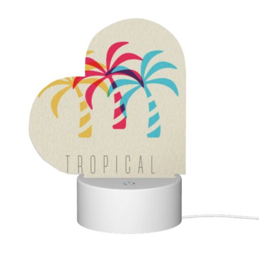 Love Acrylic Night Light, A Colorful Tropical Logo With Palm Trees. -Nuas Diy Shop 84b4dc5219dcd8b9dcb1a866ddc14c6612e10e6c