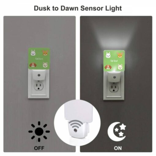 Night Light, Four Different Animal Stickers Are Shown On A Green Background. -Nuas Diy Shop 859801604f210f80e5af7dfb7afbf5ec0e973e10