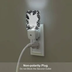 Night Light Set Of 2, A Black And White Image Of A Leafy Plant. 6 Night Light Set Of 2, A Black And White Image Of A Leafy Plant. -Nuas Diy Shop 85d6b55df787744bcf1afc44651be77decb52749