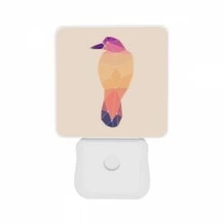Night Light Set Of 2, A Bird Is Shown In A Colorful Geometric Pattern. -Nuas Diy Shop 861f30ab793681bbb188b35def8115d9161ed80e