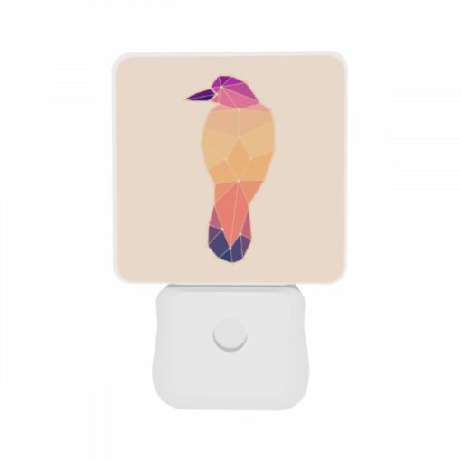 Night Light Set Of 2, A Bird Is Shown In A Colorful Geometric Pattern. -Nuas Diy Shop 861f30ab793681bbb188b35def8115d9161ed80e