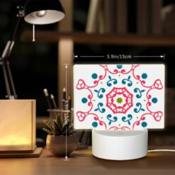 Rectangular Acrylic Night Light, A Colorful Heart-shaped Design With A Green Center. -Nuas Diy Shop 8629aeb94850c4ac6a2427156b555dc4b476d396