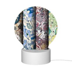 Round Acrylic Night Light, Four Different Colored Designs Of A Flower. -Nuas Diy Shop 86ba8e9e33b3cb2c3226a4ba3c30cb207102d969