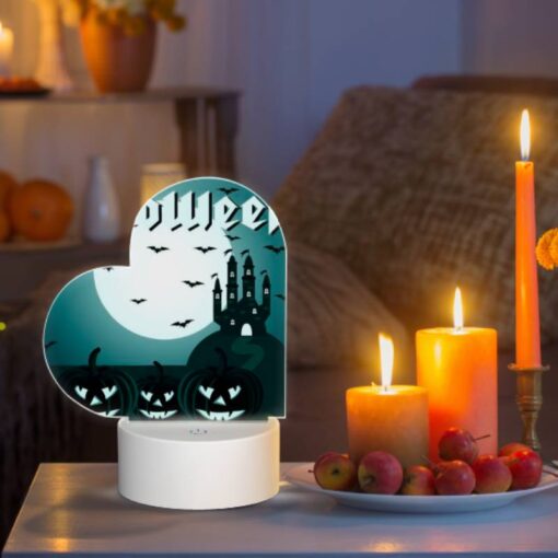 Love Acrylic Night Light, Three Pumpkins With Faces Drawn On Them. -Nuas Diy Shop 86cc3de4312cd440dc995f28d0c6a4627fd4b666