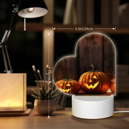 Love Acrylic Night Light, Three Pumpkins With Lit Candles In Them -Nuas Diy Shop 86e3715cc564fd7cfd2a453ccd0c22bca61c3f6f