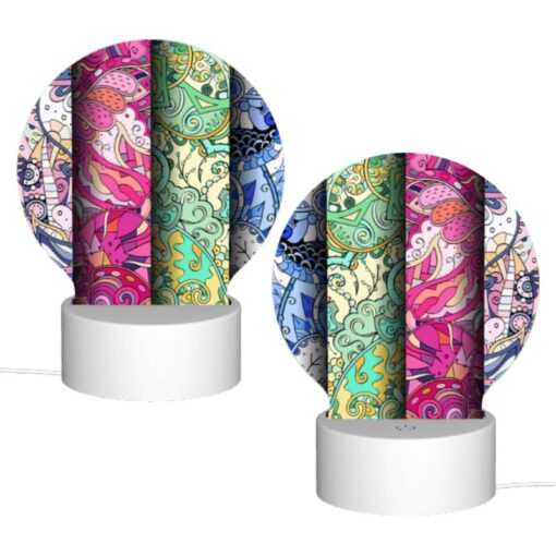 Round Acrylic Night Light, Four Different Colored Designs Of A Bird. -Nuas Diy Shop 86ef8930cf966d30a05b646f635c2c64dfba7441
