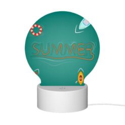 Round Acrylic Night Light, A Colorful Illustration Of A Boat -Nuas Diy Shop 876cba6aac4dd745d7517b8c968dea9c9b0ba68c