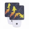 Night Light Set Of 2, A Yellow And Orange Fish Is Swimming In The Ocean. -Nuas Diy Shop 882f8b2c95d06ce9e772ff5d0b28c6ea695befa1