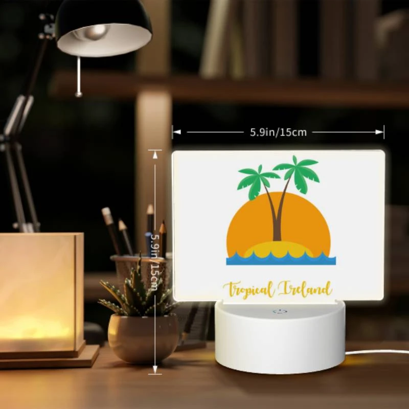 Rectangular Acrylic Night Light, A tropical island with a sun and two palm trees. Rectangular Acrylic Night Light, A Tropical Island With A Sun And Two Palm Trees. -Nuas Diy Shop 8856c984800cf4ffd74bd9fae4ede064d1240be9