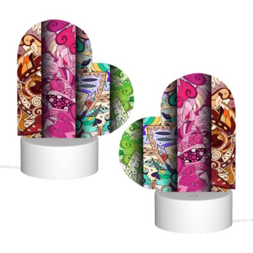 Love Acrylic Night Light, Four Different Colored Designs Of Swirls And Patterns. -Nuas Diy Shop 8a52c9ab7491b2b960e59a038fc957ea0e17a9c3