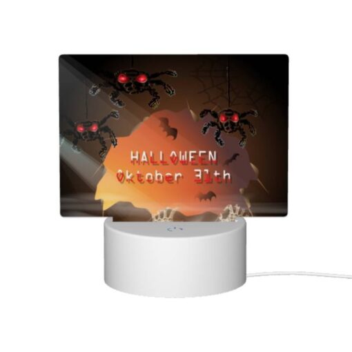 Rectangular Acrylic Night Light, A Poster For Halloween On October 31st. -Nuas Diy Shop 8a5e89dbc665713d840d792c839c423c16ccfb49