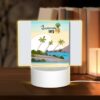Rectangular Acrylic Night Light, A Colorful Poster Of A Tropical Island With A Pineapple On Top. -Nuas Diy Shop 8af72c4337e942933d1bf86f6703f7797df59319