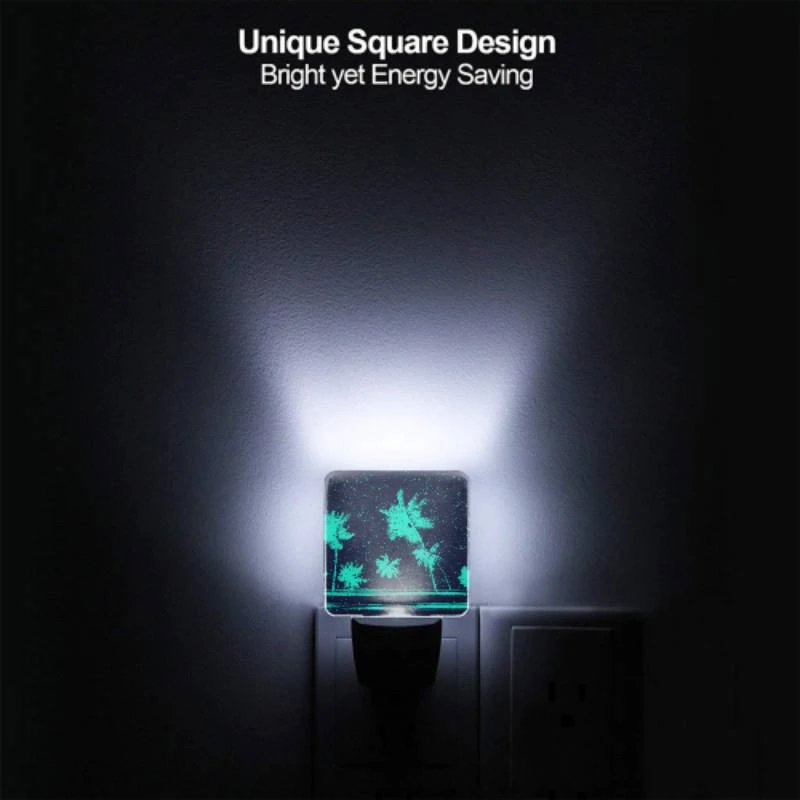 Night Light, A blue and green image of palm trees. Night Light, A Blue And Green Image Of Palm Trees. -Nuas Diy Shop 8b59b290883a78f83c90e972cc019476a2303498