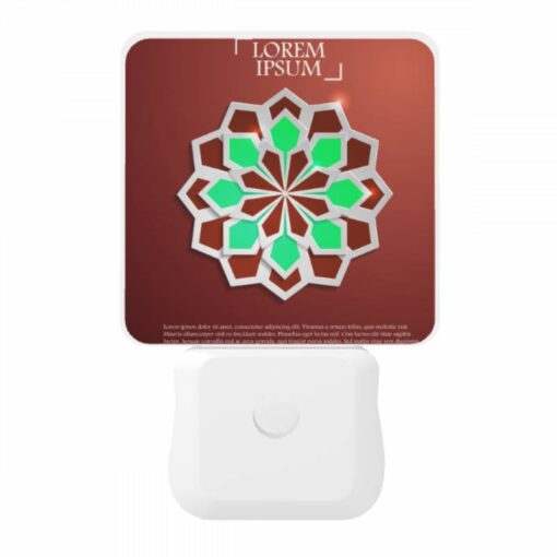 Night Light, A Green And Brown Geometric Design. -Nuas Diy Shop 8bc48bf6bbef32d2bbb6126fe467903a622f67aa
