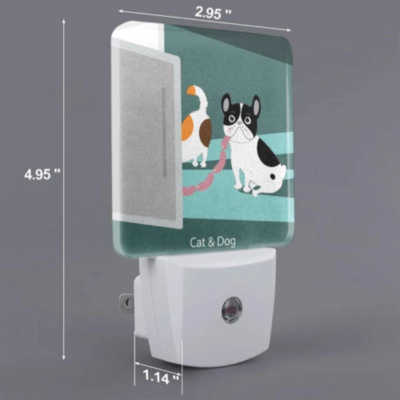 Night Light, A cat and a dog are sitting next to each other. Night Light, A Cat And A Dog Are Sitting Next To Each Other. -Nuas Diy Shop 8bd37b63acf41abc4349876fb152c3320f06d53f