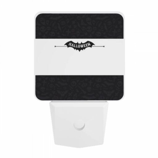 Night Light, A Black And White Batman Logo With The Words Halloween. -Nuas Diy Shop 8bd7ab7b4c3ec1c70739159ea2258b9097b856e0