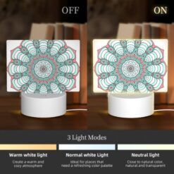 Rectangular Acrylic Night Light, A Colorful -Nuas Diy Shop 8bfaf55d7418fc68e21e17c600d7d054636692c1
