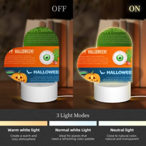 Love Acrylic Night Light, A Colorful Poster With Four Different Halloween Images. -Nuas Diy Shop 8cb9b473a1a2f821f86aad4ec19fe7e9346d7c64