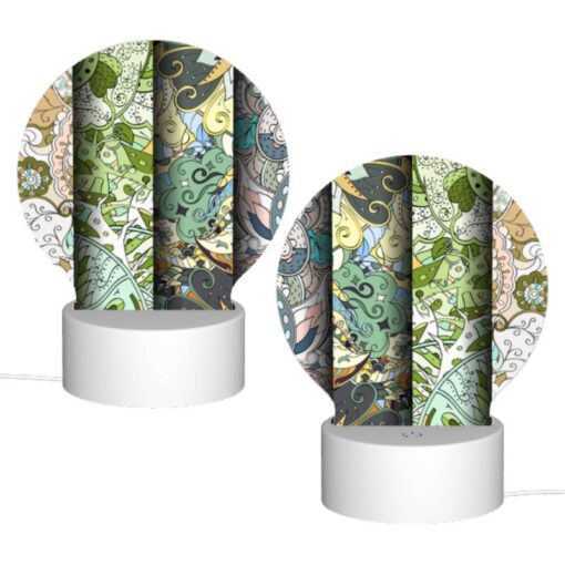 Round Acrylic Night Light, Three Colorful Designs Are Displayed On A Wall. -Nuas Diy Shop 8d1a817a54ed53b262464034ea2898c113e3b4f4