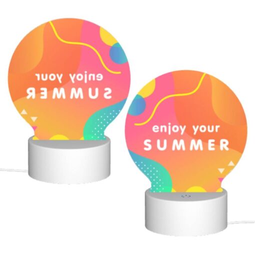 Round Acrylic Night Light, A Colorful Advertisement For Enjoying Summer. -Nuas Diy Shop 8d207790bda7d9a6e1a483b9c18c05bb27051178