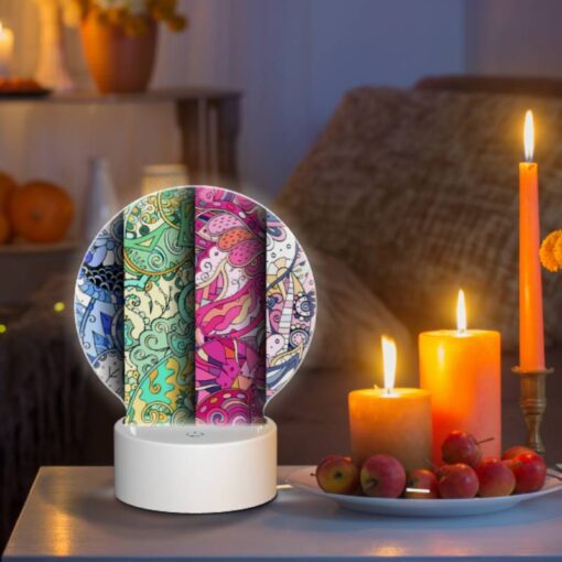 Round Acrylic Night Light, Four Different Colored Designs Of A Bird. -Nuas Diy Shop 8d6d635fe8b46cfc244b636aab3f2d5d3f979a88