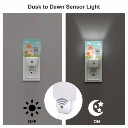 Night Light Set Of 2, A Fox -Nuas Diy Shop 8d7ac6f734acb2ed352b563bdaeade280be69ed6