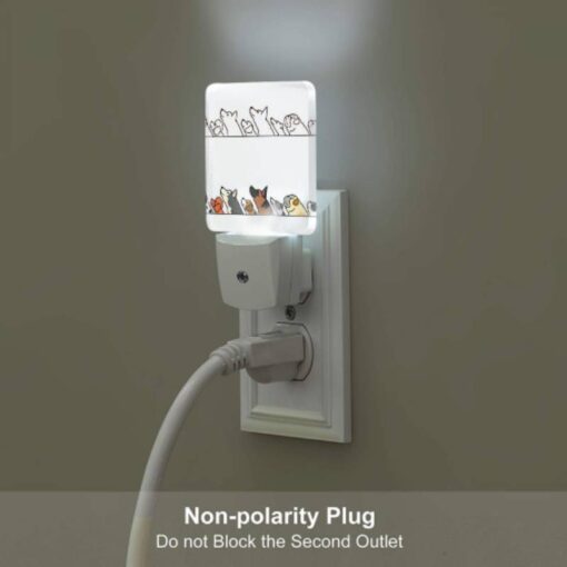 Night Light Set Of 2, A Line Of Dogs And A Cat Are Shown In A Cartoon Drawing. -Nuas Diy Shop 8d8f8ad8b186753ebdad2681bf0d8fc3b0677a0d