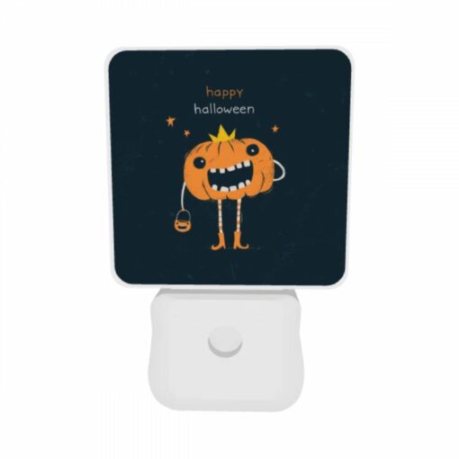 Night Light Set Of 2, A Cartoon Pumpkin With A Crown On Its Head And A Smile On Its Face. -Nuas Diy Shop 8de8c66550f608766096080d7b193b760c4a5276
