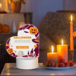 Love Acrylic Night Light, A Halloween Poster With Various Stickers And Images. -Nuas Diy Shop 8df98b7456c0402a4355cc7643e7bef061e51d53