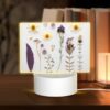 Rectangular Acrylic Night Light, A Collection Of Flowers And Leaves On A White Background. -Nuas Diy Shop 8ea3a7a42f12e8e6e2aef65c04ab13c58980eafd