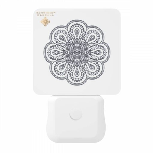 Night Light, A Black And White Design Of A Flower. -Nuas Diy Shop 8edc80a2ac78a448a69195ef0b3dcf5aca45ee14