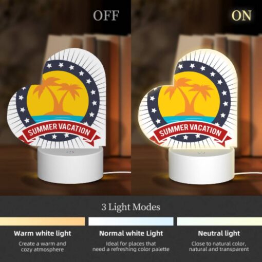 Love Acrylic Night Light, A Logo For Summer Vacation. -Nuas Diy Shop 8f15642891a76f8b5524f8e4b41d8867acec2d91