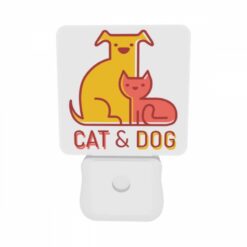 Night Light Set Of 2, A Yellow Dog And A Red Cat Sitting Together. -Nuas Diy Shop 900ee1ec6ba12b502fc89193b7a586bc5baee23a