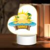 Love Acrylic Night Light, A Sunny Beach With A Palm Tree Logo. -Nuas Diy Shop 90560537d1528d613280cbbebde6c0c3c75b6b4c