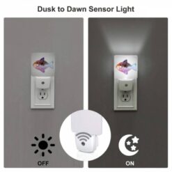 Night Light Set Of 2, A Fish With A Purple And Pink Body. -Nuas Diy Shop 909ca5dd1911640ca253fc3d31b80052e1cb8a93