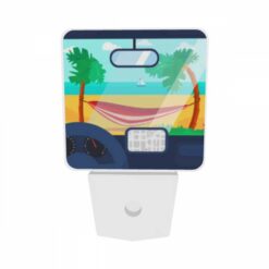 Night Light Set Of 2, A Car's Dashboard With A Map And A Hammock In The Background. -Nuas Diy Shop 914df077ad0acfa0f2aa84d2ac81f1334ba8804c