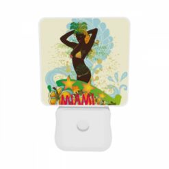 Night Light Set Of 2, A Woman Wearing A Grass Skirt And A Star Headband Is Posing For A Picture. -Nuas Diy Shop 9180d4d2fb20dca2c5059d17237f1dacb8ca8b8c