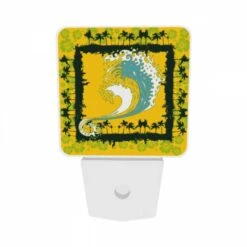 Night Light Set Of 2, A Yellow And Blue Surfboard With A Wave On It. 8 Night Light Set Of 2, A Yellow And Blue Surfboard With A Wave On It. -Nuas Diy Shop 9191093844b3377ac30e94d327c18b2ab2dc26bc