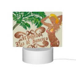 Rectangular Acrylic Night Light, A Woman In A Bikini Is Standing In Front Of A Palm Tree. -Nuas Diy Shop 91d0249c09a6a711d16e94846079cc7a966cb3f2