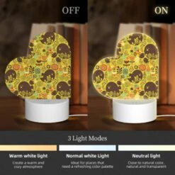 Love Acrylic Night Light, A Colorful Pattern Of Animals And Plants. -Nuas Diy Shop 92b1111a97e990a0e8663fd3522e438068104b01