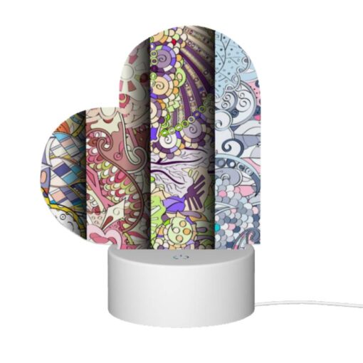Love Acrylic Night Light, Three Colorful Designs Are Displayed On A Roll Of Paper. -Nuas Diy Shop 9341b704a9f645ac4c29dd1fa33e52de92920ad4