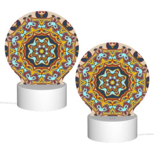Round Acrylic Night Light, A Colorful -Nuas Diy Shop 9344d5a90e53222a537334fd5eac088488b3e96c